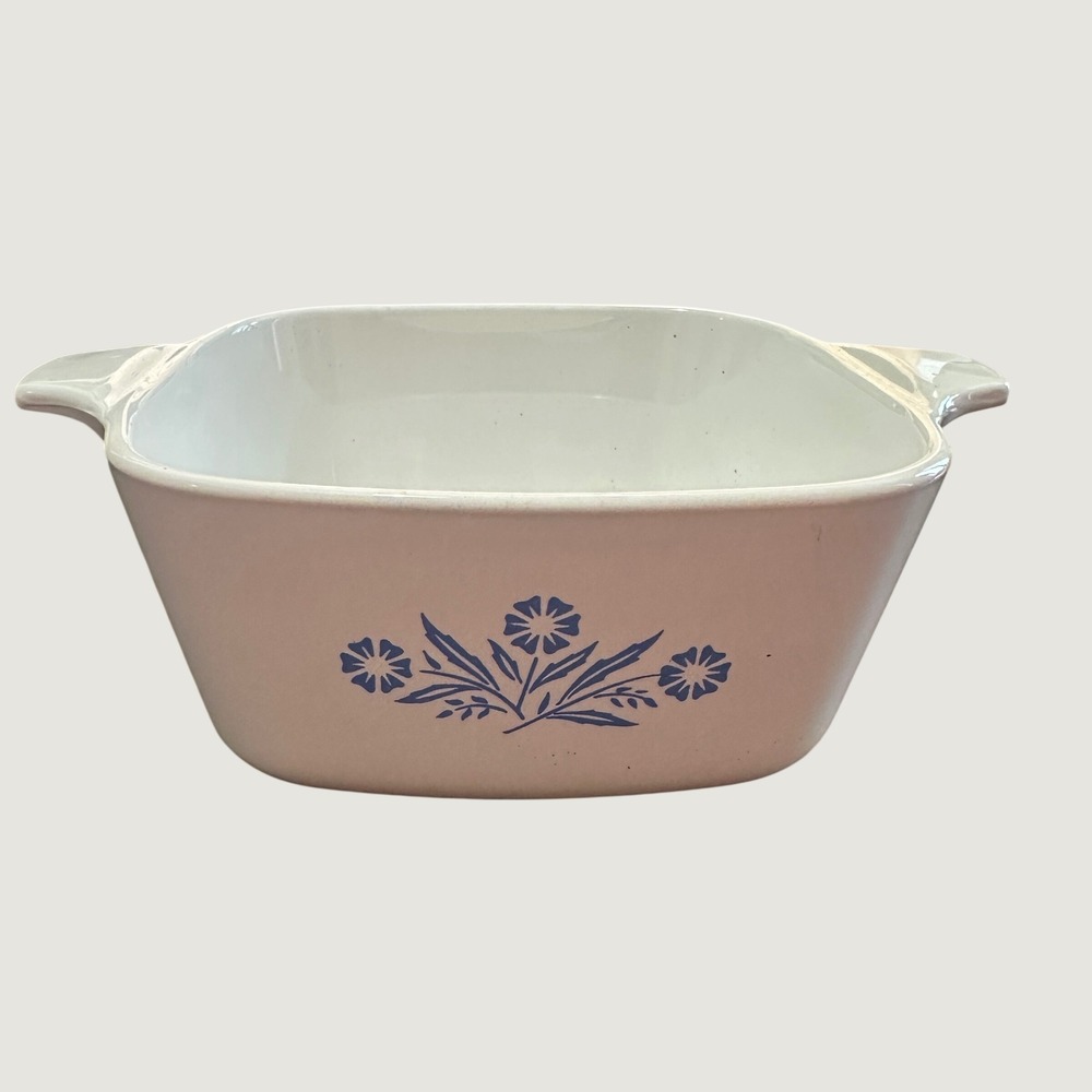 Vintage CorningWare P-43-B Cornflower 2 3/4 Cup Casserole 1969-1972 No Lid USA